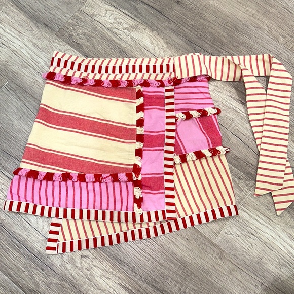 Dodo Bar or tasseled striped cotton skirt Size M beautiful detail asymmetrical - Picture 6 of 16